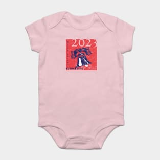 Phillies 2023 World Series distressed Baby Bodysuit